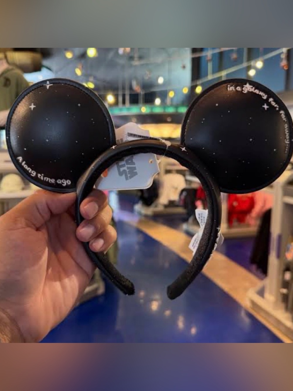 2026 Disney Parks Star Wars Galaxy Far Away Minnie Mouse Ear Headband NWT